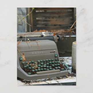 Typewriter Letter Postcard