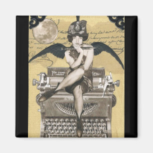 Typewriter Muse Magnet