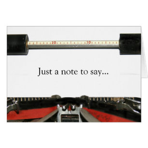Typewriter note