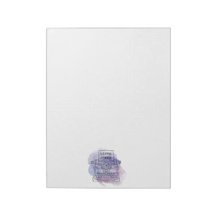Typewriter Personalised Custom Letterhead Size Notepad