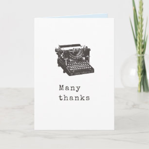 Typewriter Personalised Greeting Card