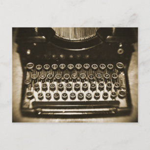 Typewriter Postcard