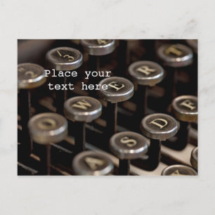 Typewriter Postcard