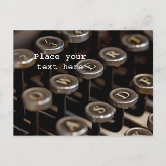 Typewriter Postcard
