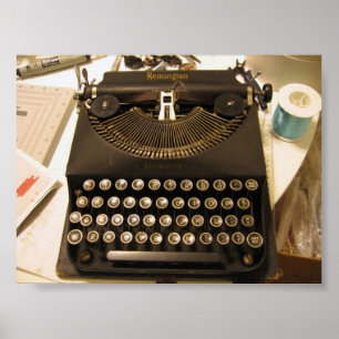 typewriter poster