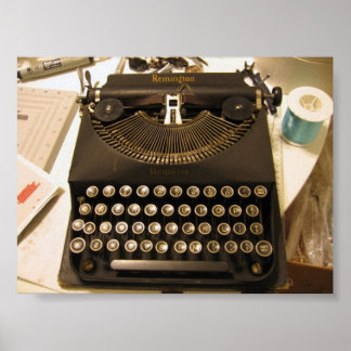 typewriter poster
