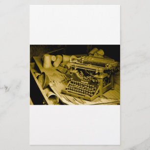 typewriter stationary stationery