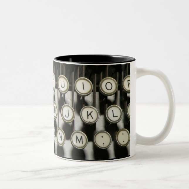 Typewriter Two-Tone Coffee Mug (Right)