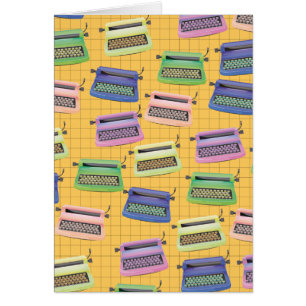 Typewriters pattern cartoon.