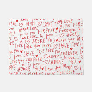 Typewriting Love Doormat