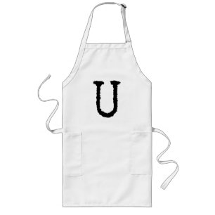Typewritten Letter U Long Apron
