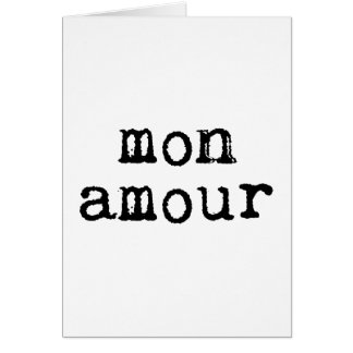 Typewritten Mon Amour