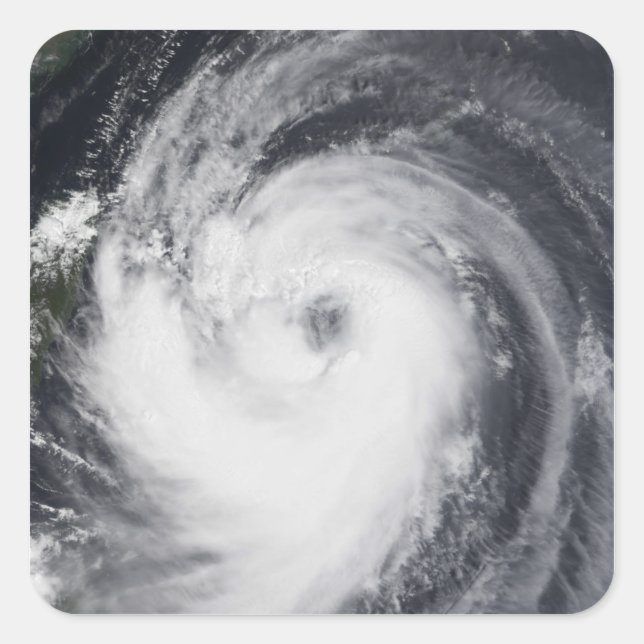 Typhoon Chaba in the western Pacific Ocean Square Sticker (Front)