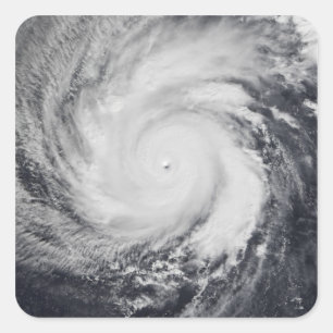Typhoon Faxai in the western Pacific Ocean Square Sticker