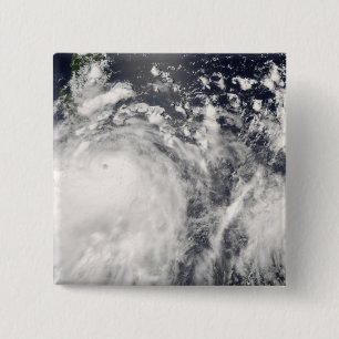Typhoon Fengshen over the Philippines 15 Cm Square Badge
