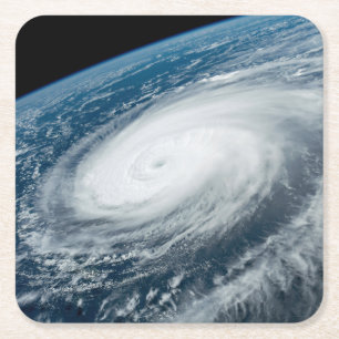 Typhoon Hinnamnor. Square Paper Coaster