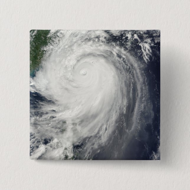 Typhoon Jangmi 15 Cm Square Badge (Front)