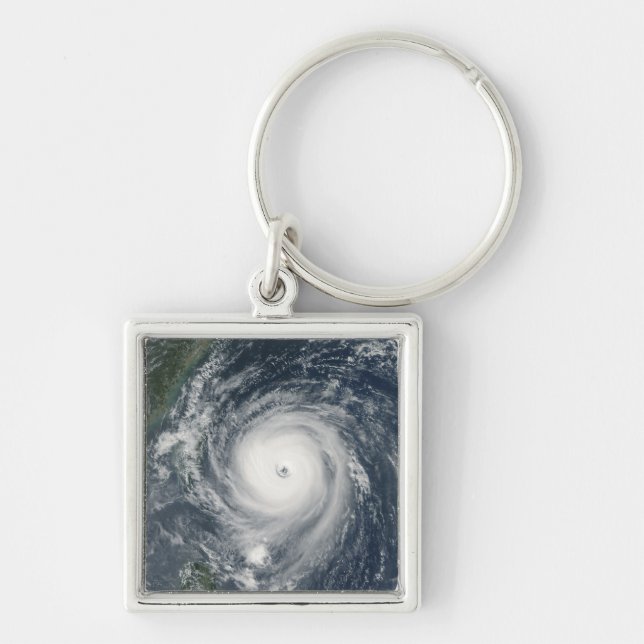 Typhoon Longwang  approaching Taiwan Key Ring (Front)