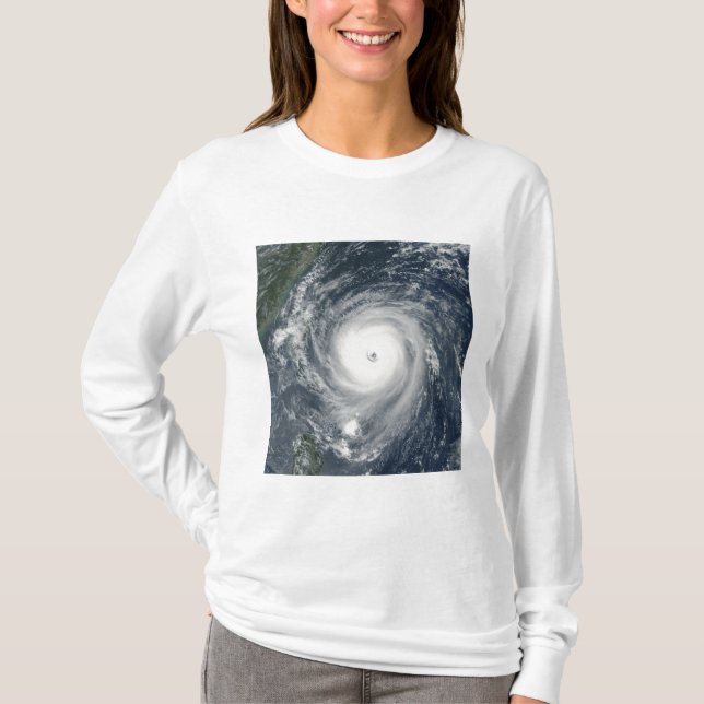 Typhoon Longwang  approaching Taiwan T-Shirt (Front)