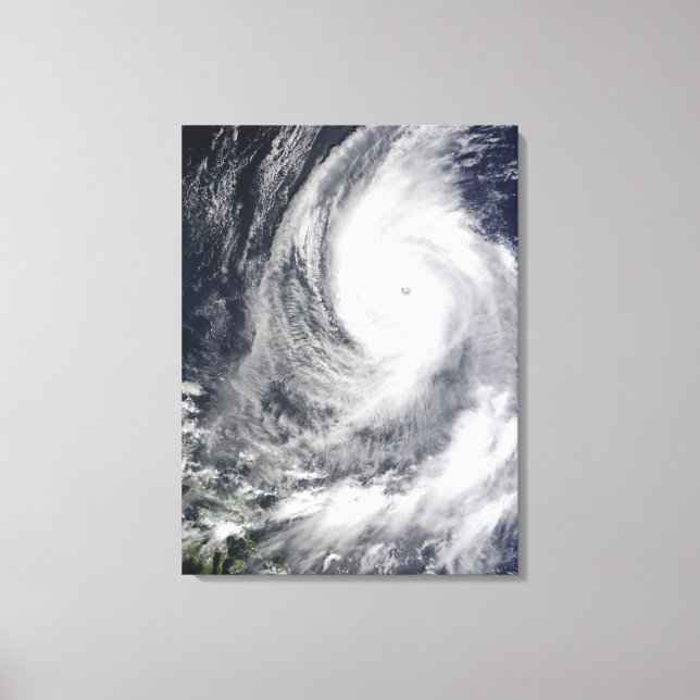 Typhoon Lupit 2 Canvas Print (Front)