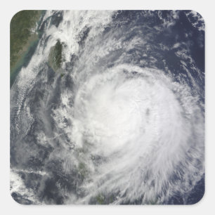 Typhoon Lupit off the Philippines Square Sticker