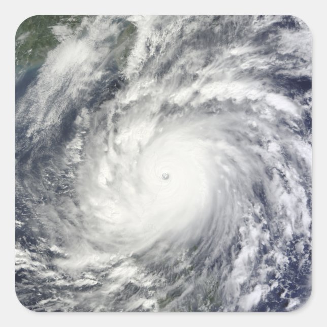 Typhoon Megi Square Sticker (Front)