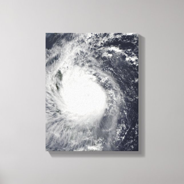 Typhoon Mirinae heading west Canvas Print (Front)
