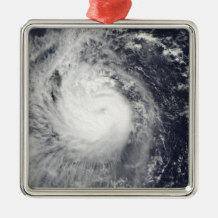 Typhoon Mirinae heading west Metal Tree Decoration