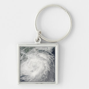 Typhoon Morakot over China Key Ring