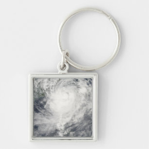 Typhoon Morakot over Taiwan Key Ring