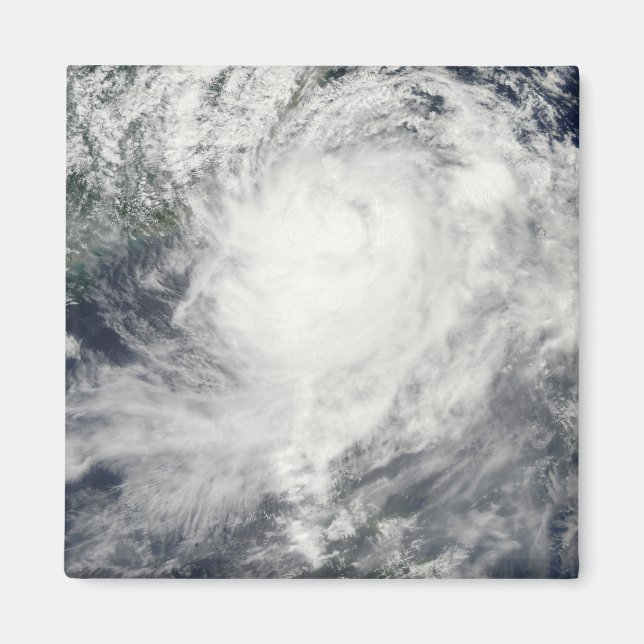 Typhoon Morakot over Taiwan Magnet (Front)