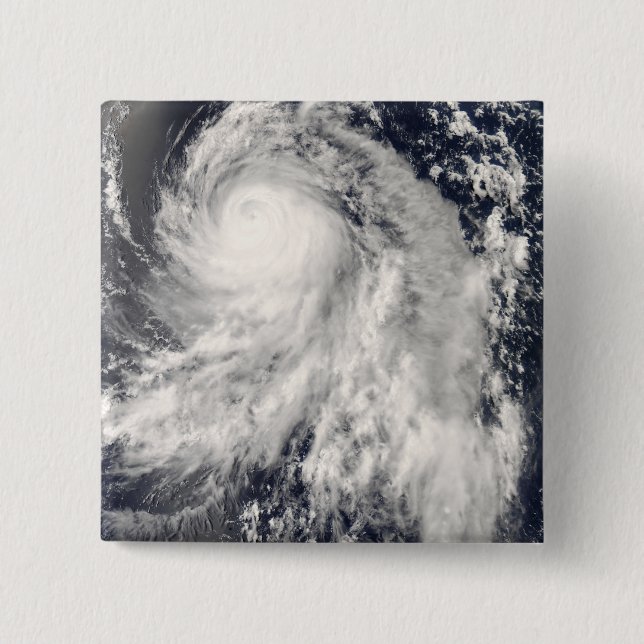 Typhoon Nakri off Japan 15 Cm Square Badge (Front)