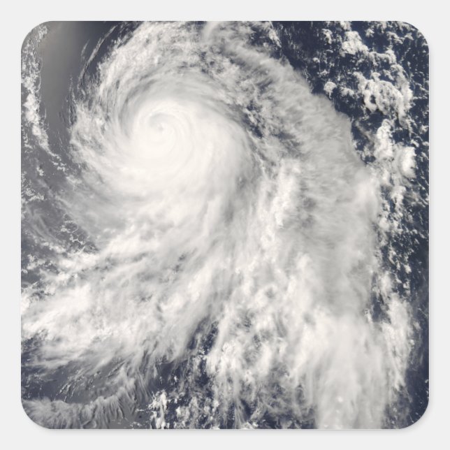 Typhoon Nakri off Japan Square Sticker (Front)