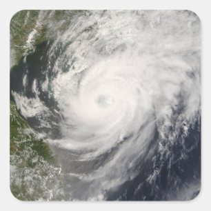 Typhoon Neoguri approaching China Square Sticker