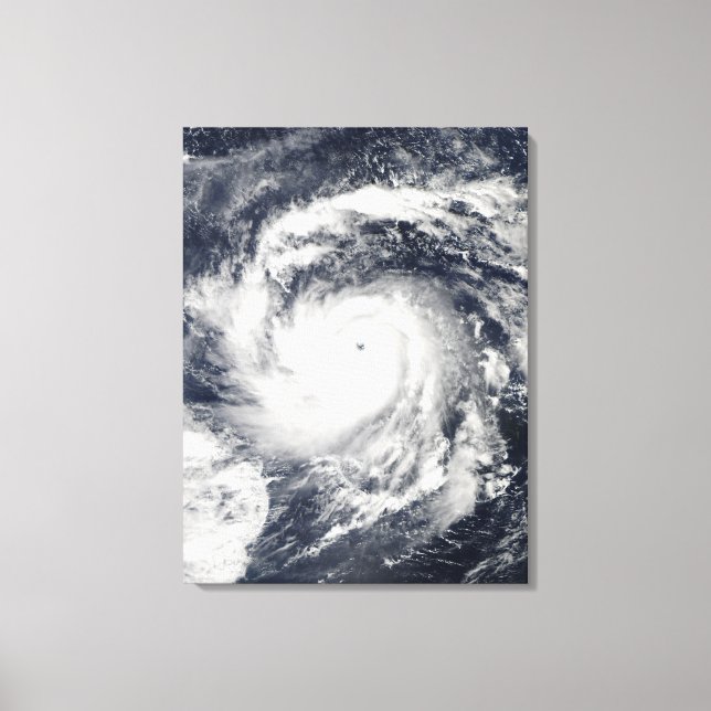 Typhoon Nida in the Pacific Ocean Canvas Print (Front)
