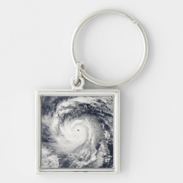 Typhoon Nida in the Pacific Ocean Key Ring (Front)