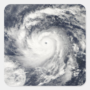 Typhoon Nida in the Pacific Ocean Square Sticker
