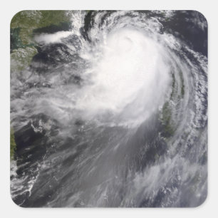 Typhoon Nuri approaching China Square Sticker