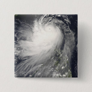 Typhoon Nuri over the Philippine Islands 15 Cm Square Badge