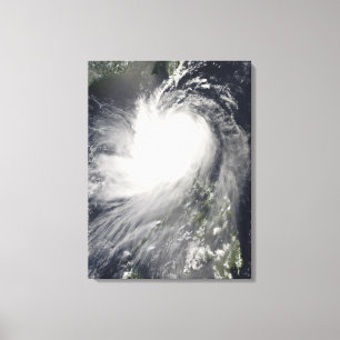 Typhoon Nuri over the Philippine Islands Canvas Print