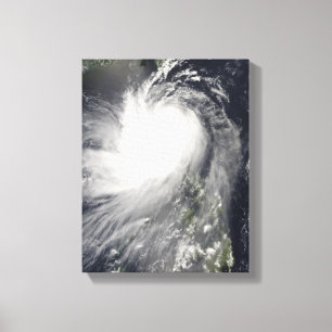 Typhoon Nuri over the Philippine Islands Canvas Print