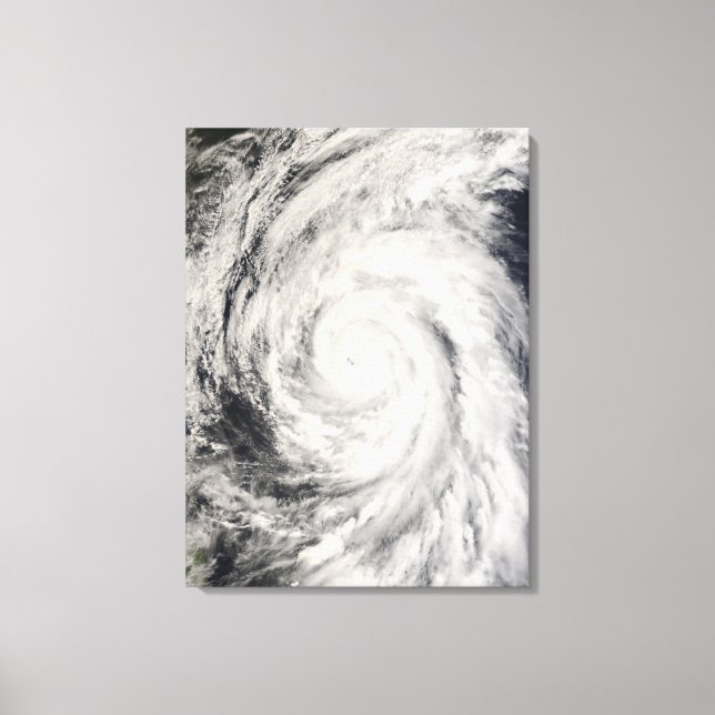Typhoon Rammasun in the Philippine Sea Canvas Print (Front)