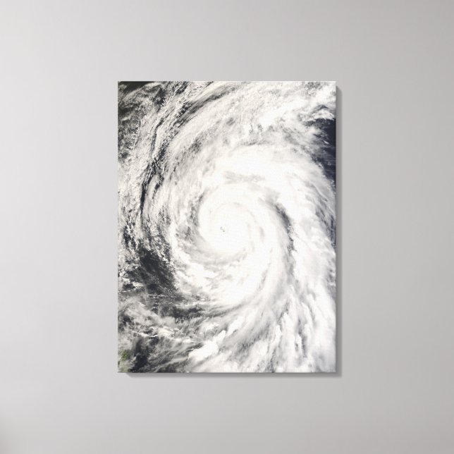 Typhoon Rammasun in the Philippine Sea Canvas Print (Front)
