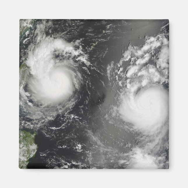 Typhoon Saomai and Tropical Storm Bopha Magnet (Front)
