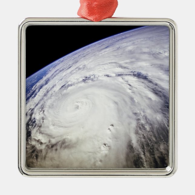 Typhoon Saomai Metal Tree Decoration (Front)