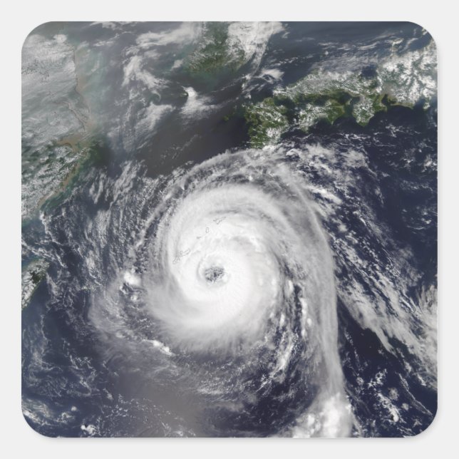 Typhoon Sinlaku 2 Square Sticker (Front)
