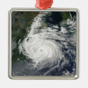 Typhoon Sinlaku Metal Tree Decoration