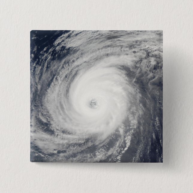 Typhoon Sudal south of Japan 15 Cm Square Badge (Front)
