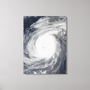 Typhoon Sudal south of Japan Canvas Print