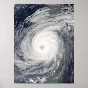 Typhoon Sudal south of Japan Poster